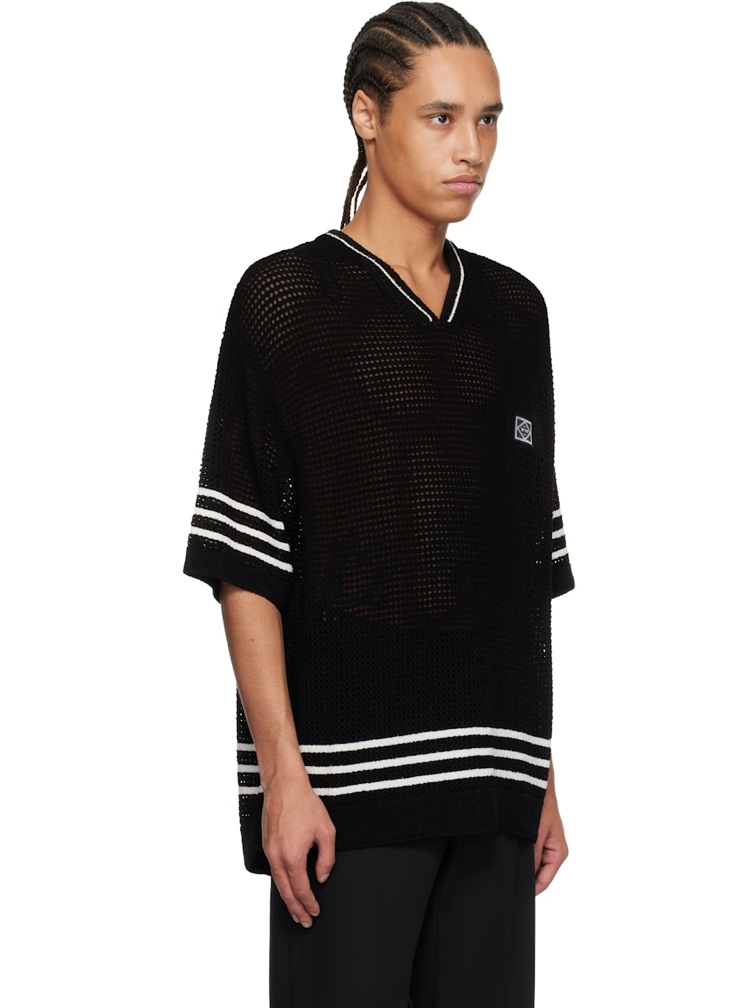 Black V-Neck T-shirt - 2