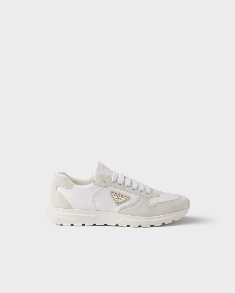 Prada Prax 2.0 Re-Nylon and suede sneakers outlook