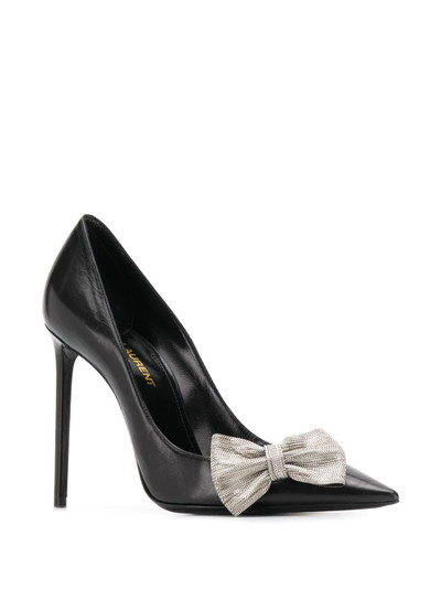 SAINT LAURENT Zoe 105mm bow-detail pumps outlook