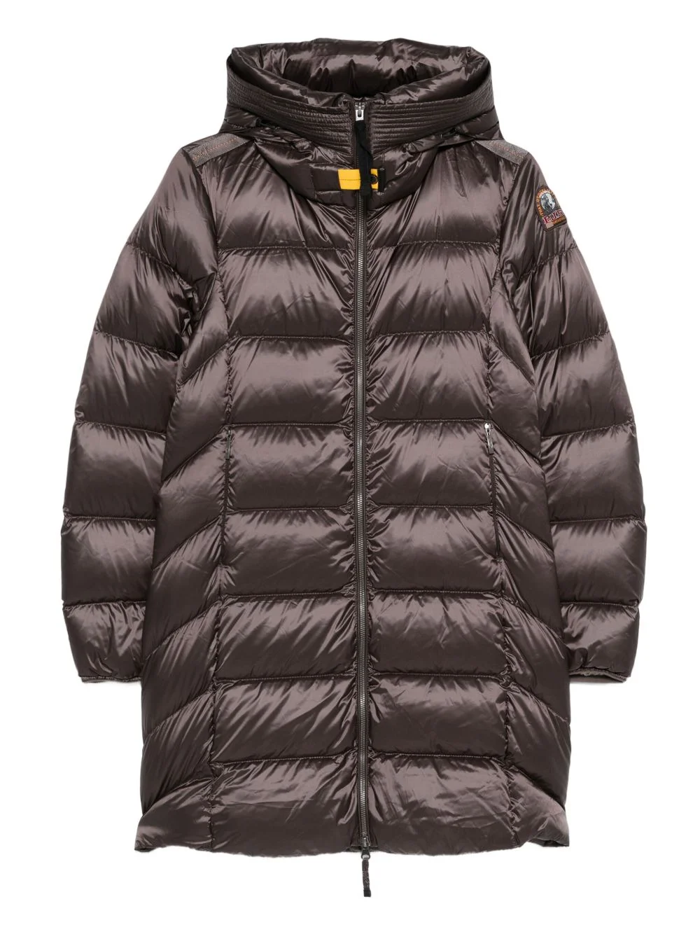 hooded quilted coat - 1
