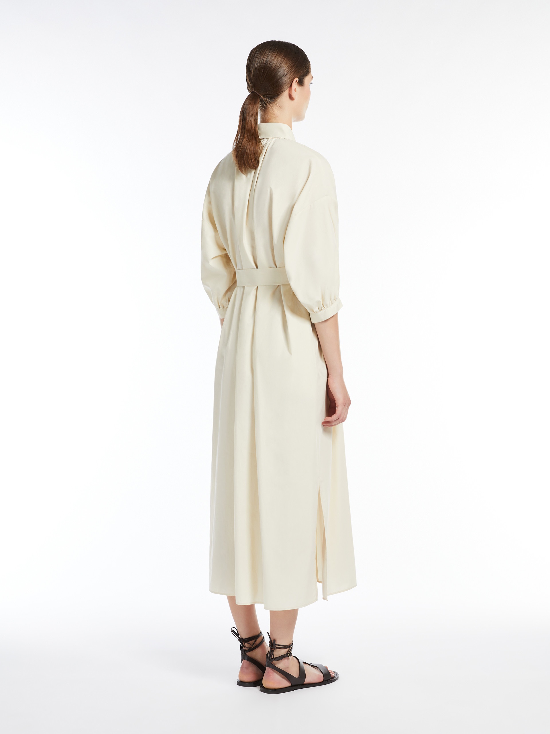 CATONE Cotton canvas shirt dress - 4