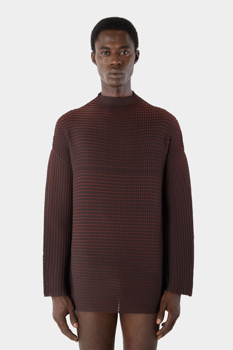 SUNNEI THERMO FRISE' LONGSLEEVE T-SHIRT / dark brown outlook