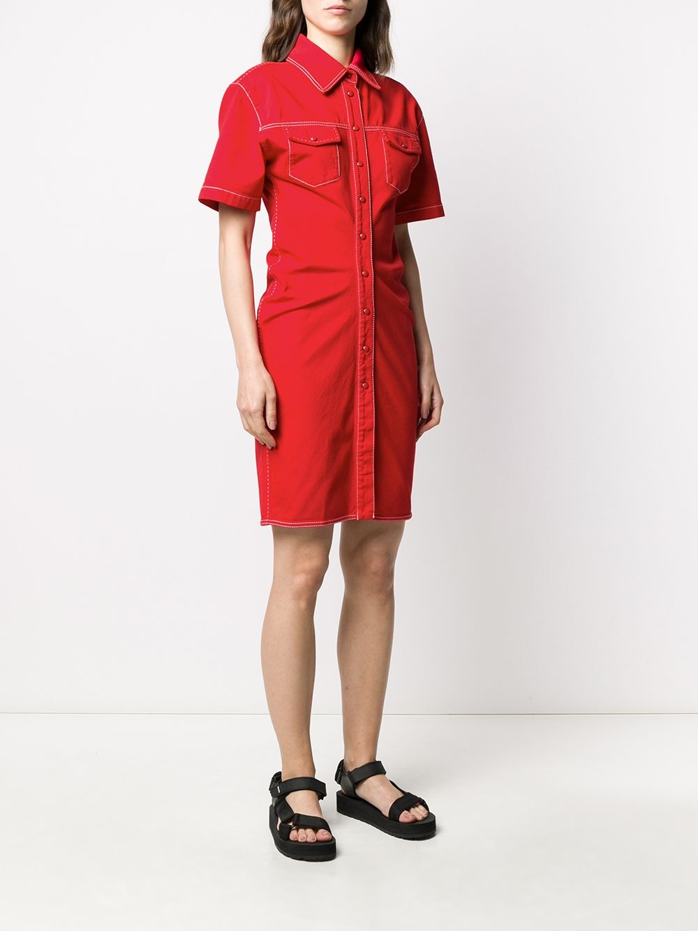 denim shirt dress - 3