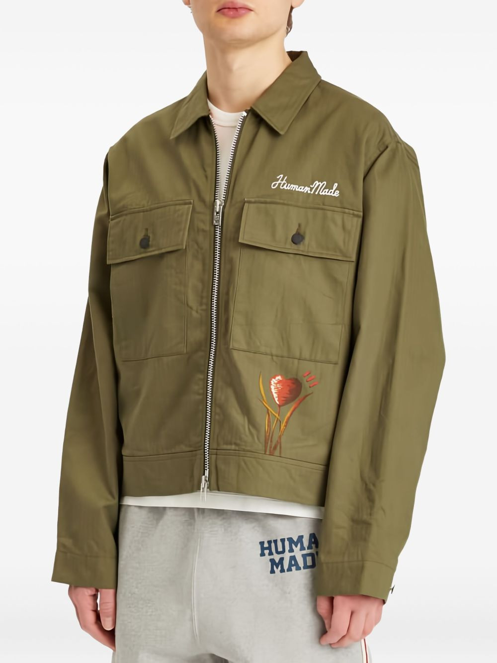 cotton military jacket - 2