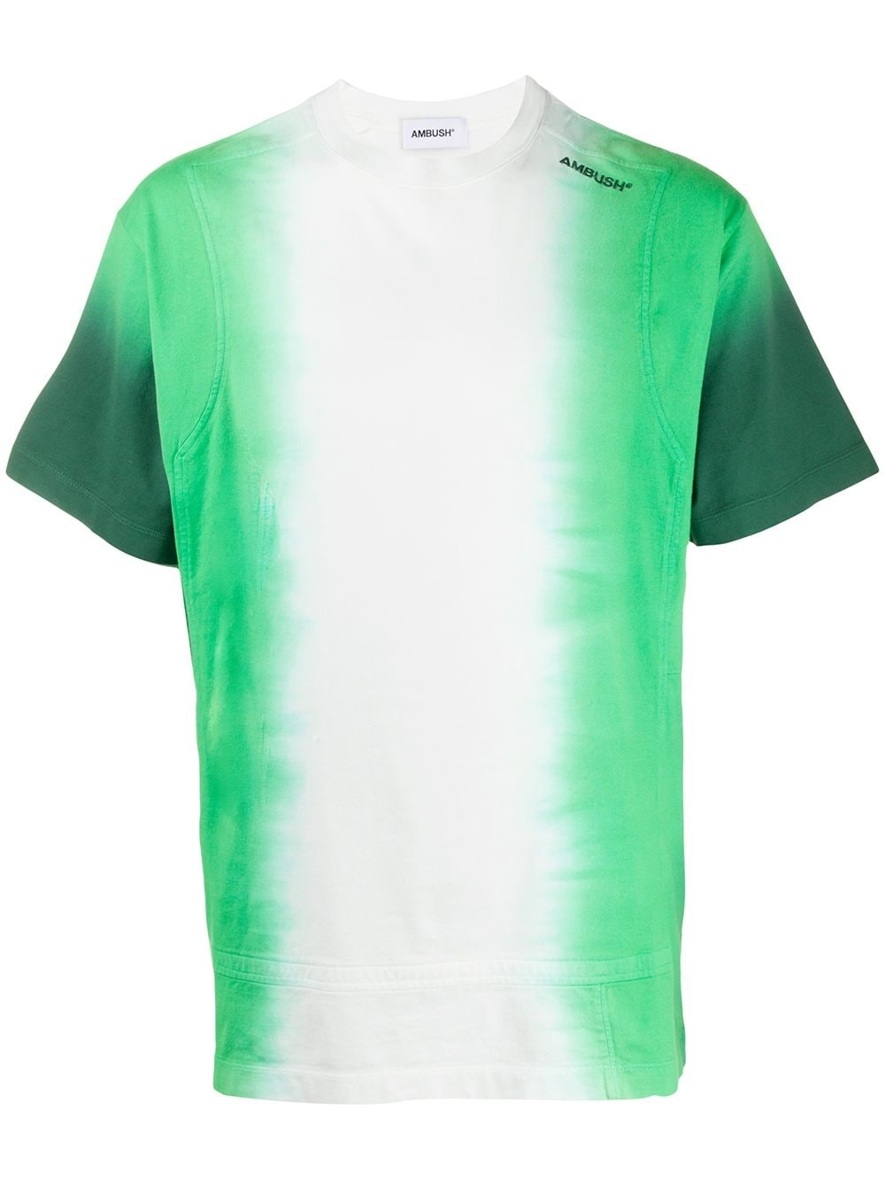 short sleeve gradient print T-shirt - 1