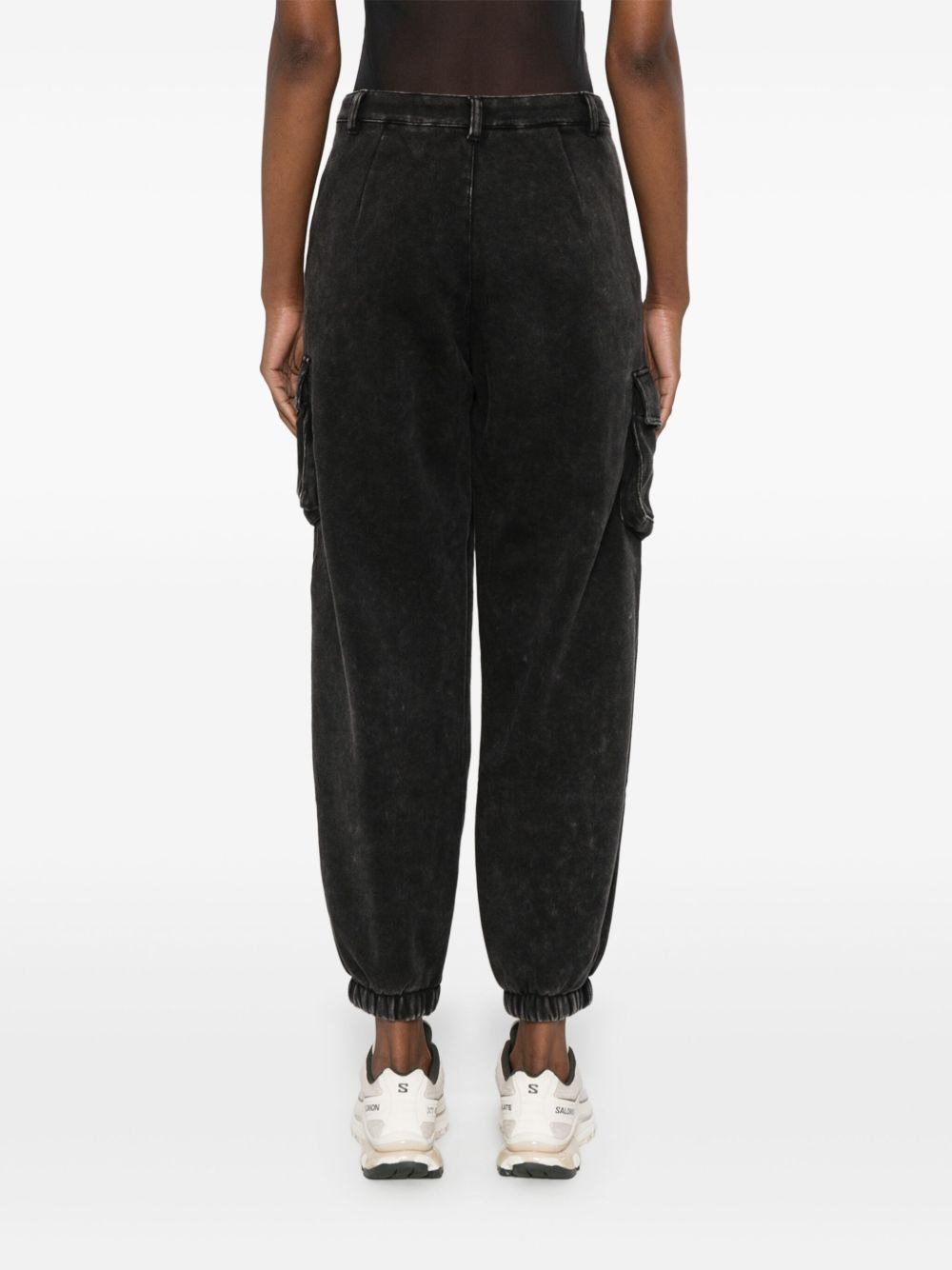 washed cargo pants - 4