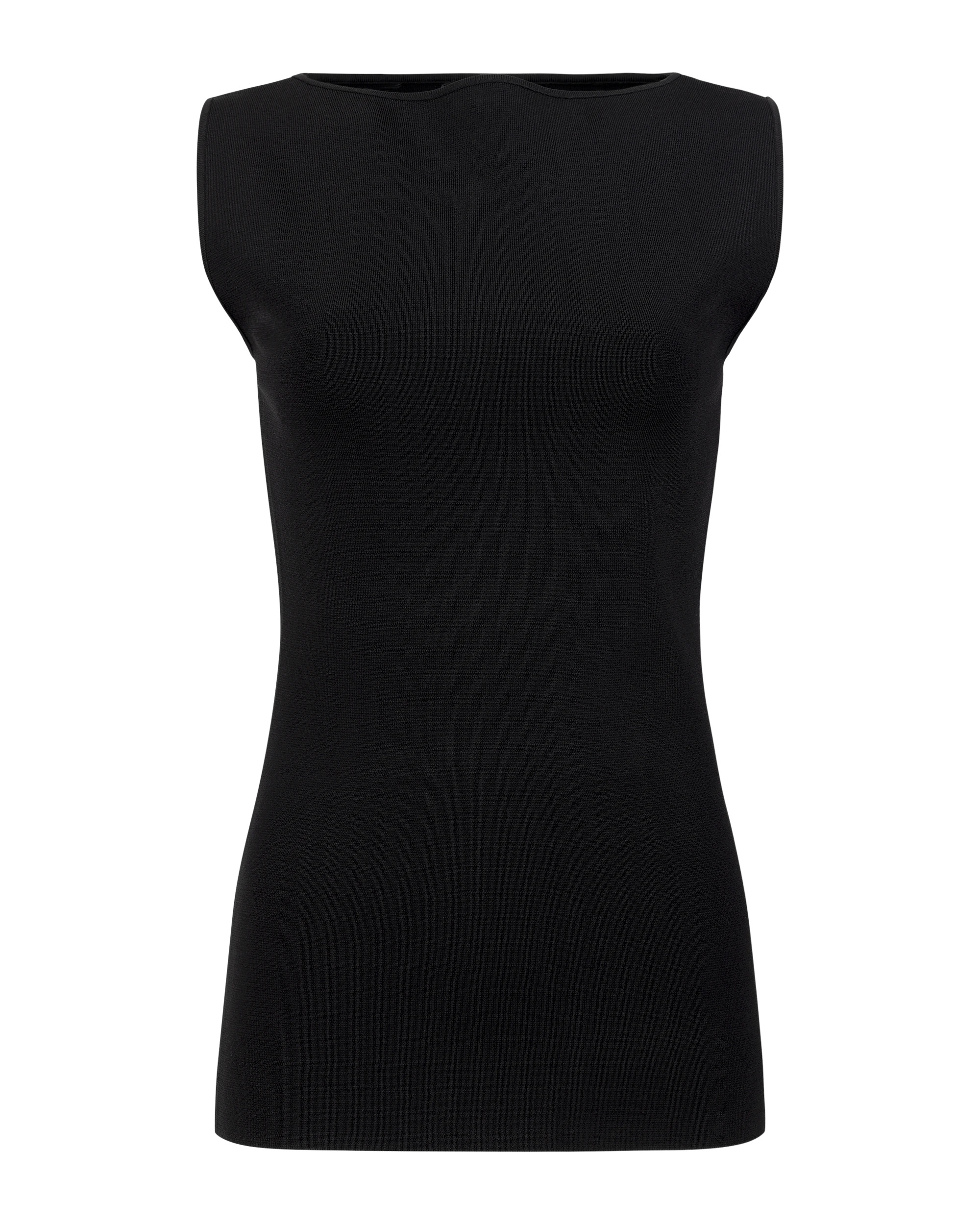 BOAT NECK TOP BLACK - 4