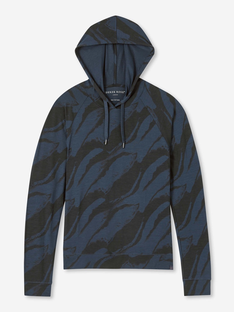 Women's Pullover Hoodie London 8 Micro Modal Stretch Navy - 1