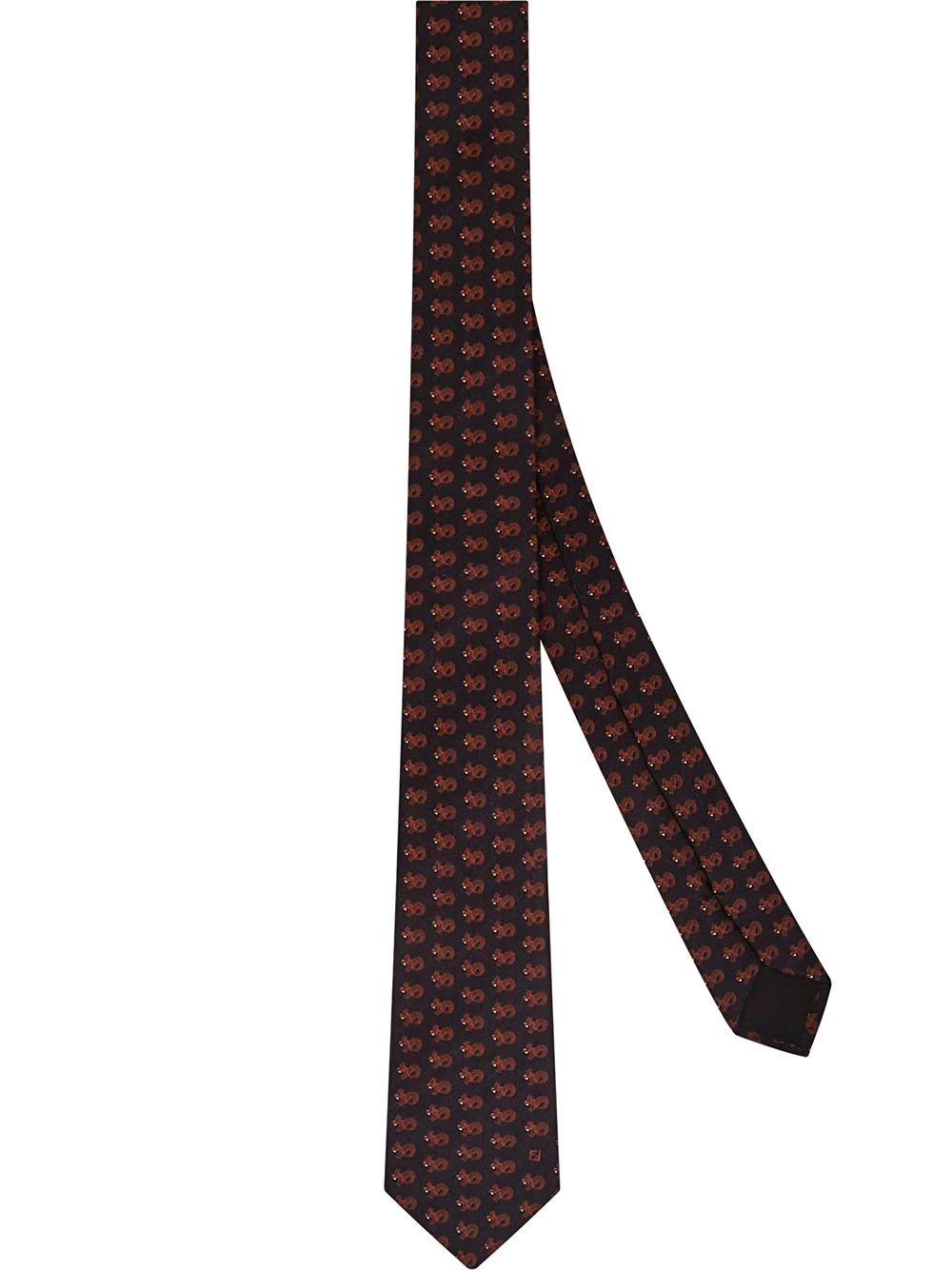 printed silk tie - 1