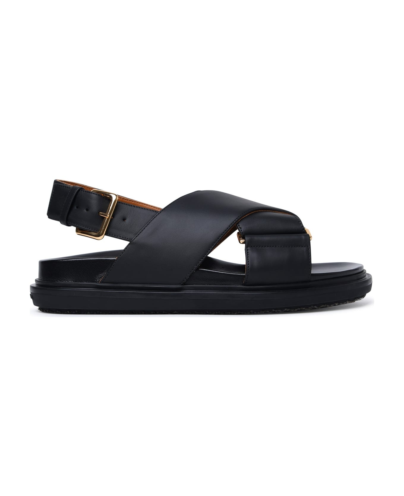 'fussbett' Black Calf Leather Sandals - 1
