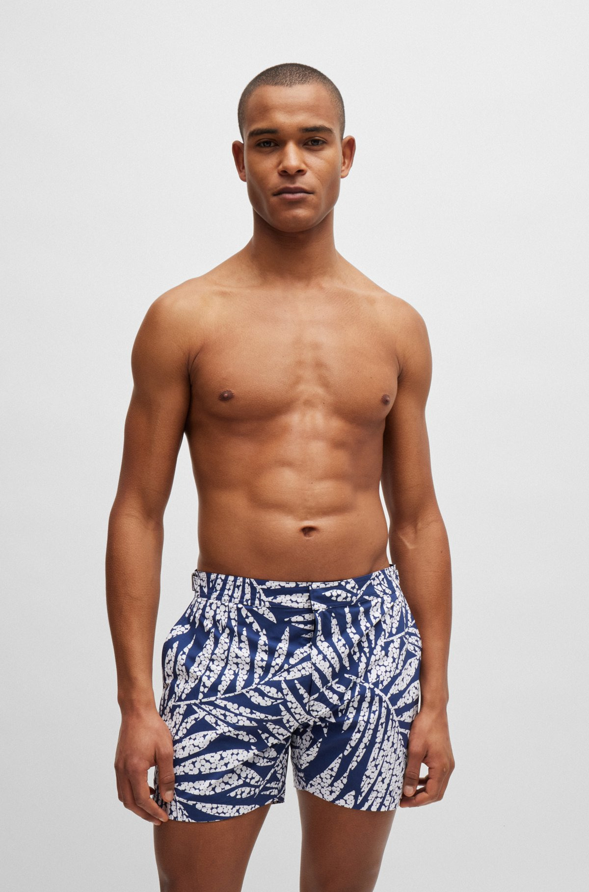FULLY LINED SWIM SHORTS IN QUICK-DRYING PRINTED FABRIC - 2