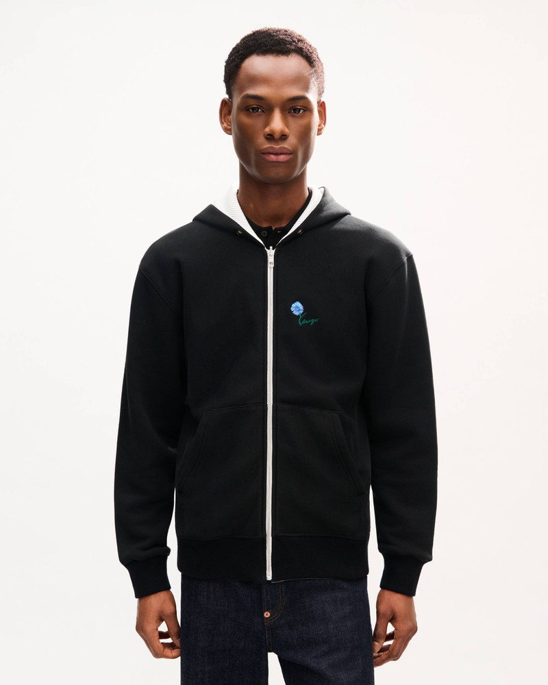 KENZO 'KENZO Tulip' reversible zip up hoodie in cotton outlook