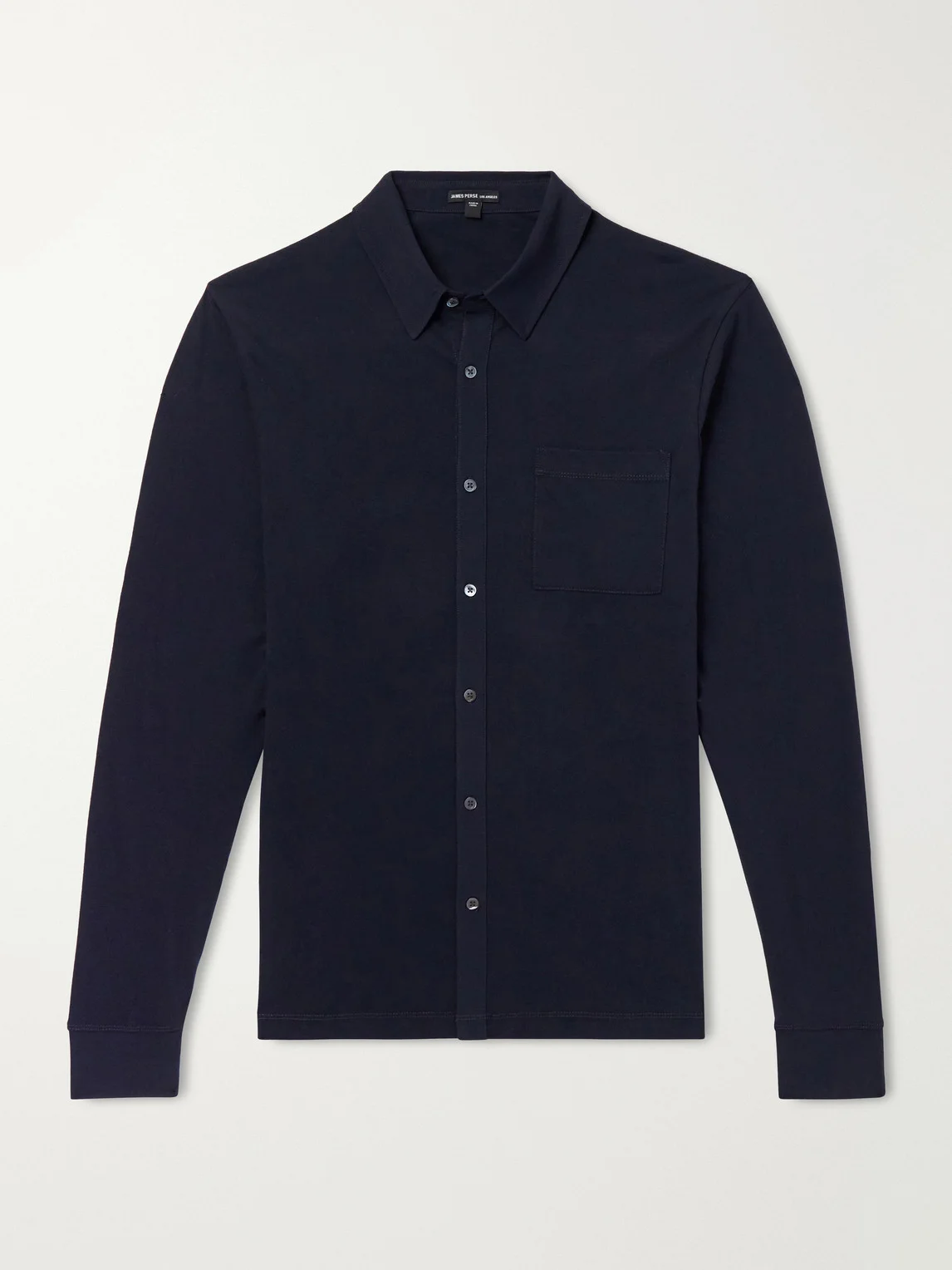 Clean Finish Slim-Fit Cotton-Jersey Shirt - 1