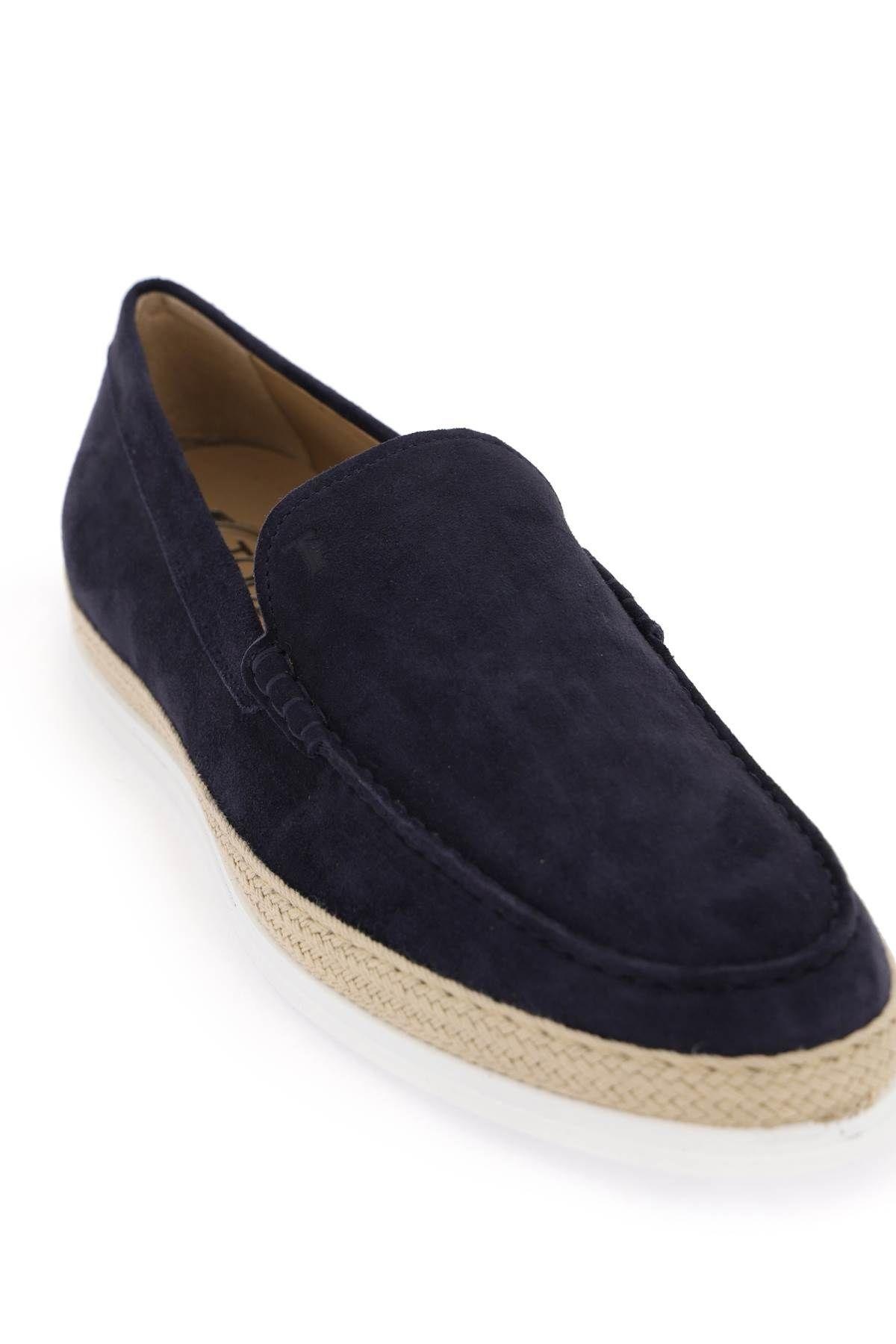 Suede slip-on with rafia insert Tod's - 4