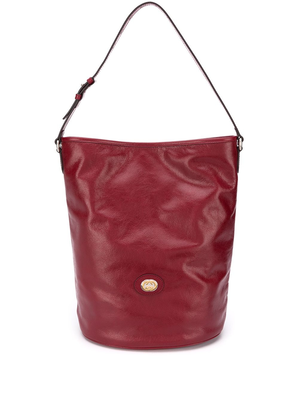 calf leather hobo shoulder bag - 1