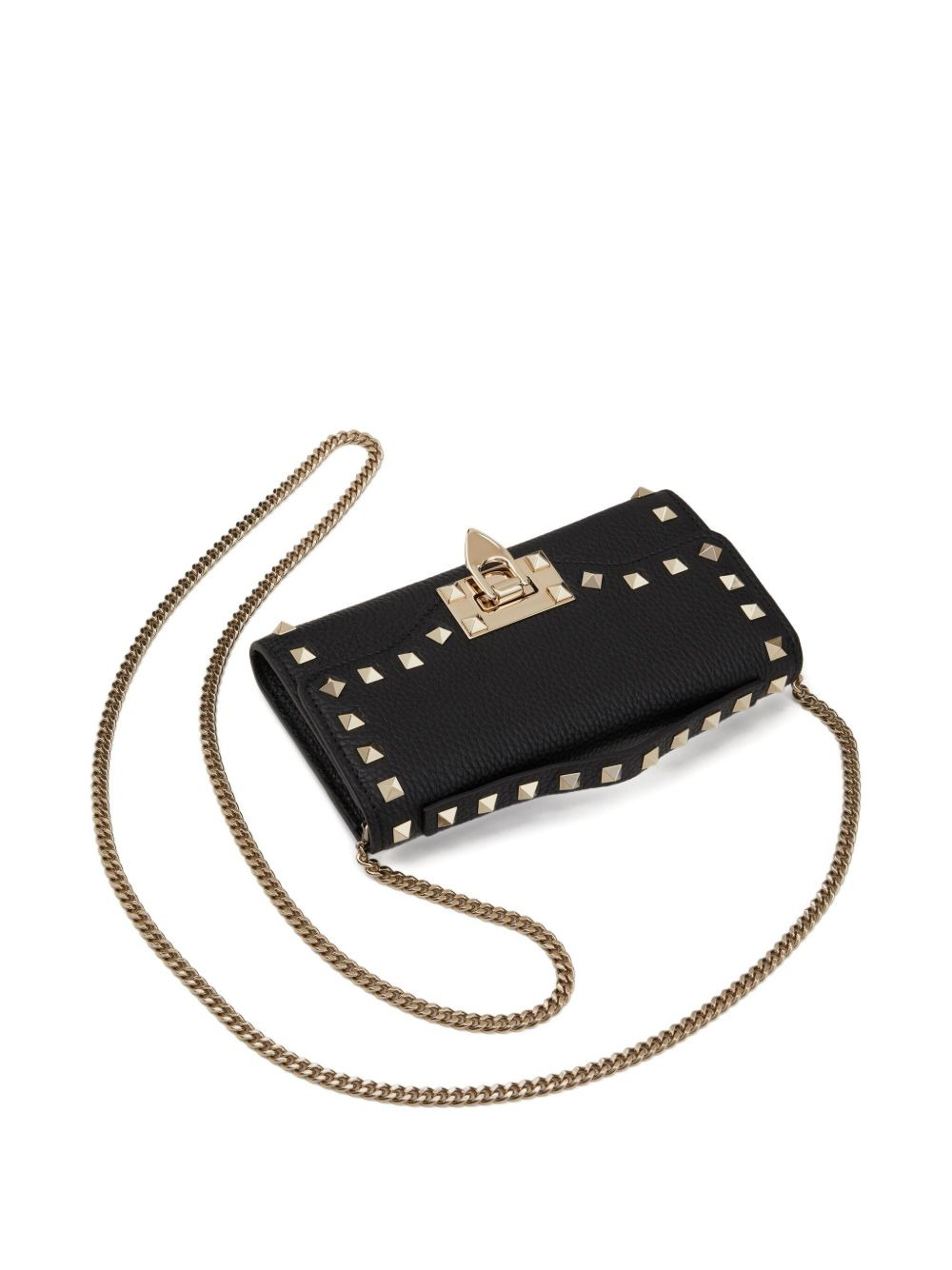 Rockstud leather crossbody bag - 3