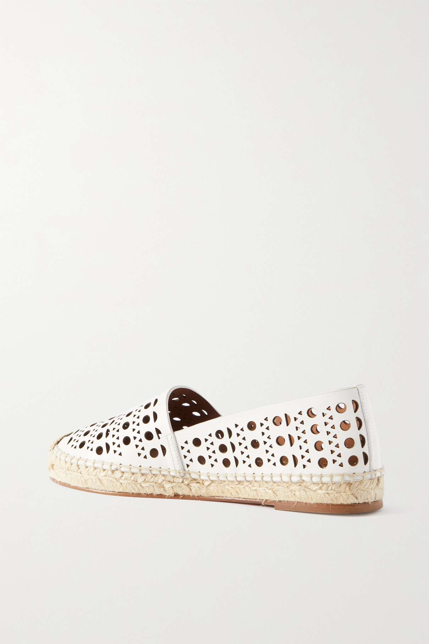 Laser-cut leather espadrilles - 3