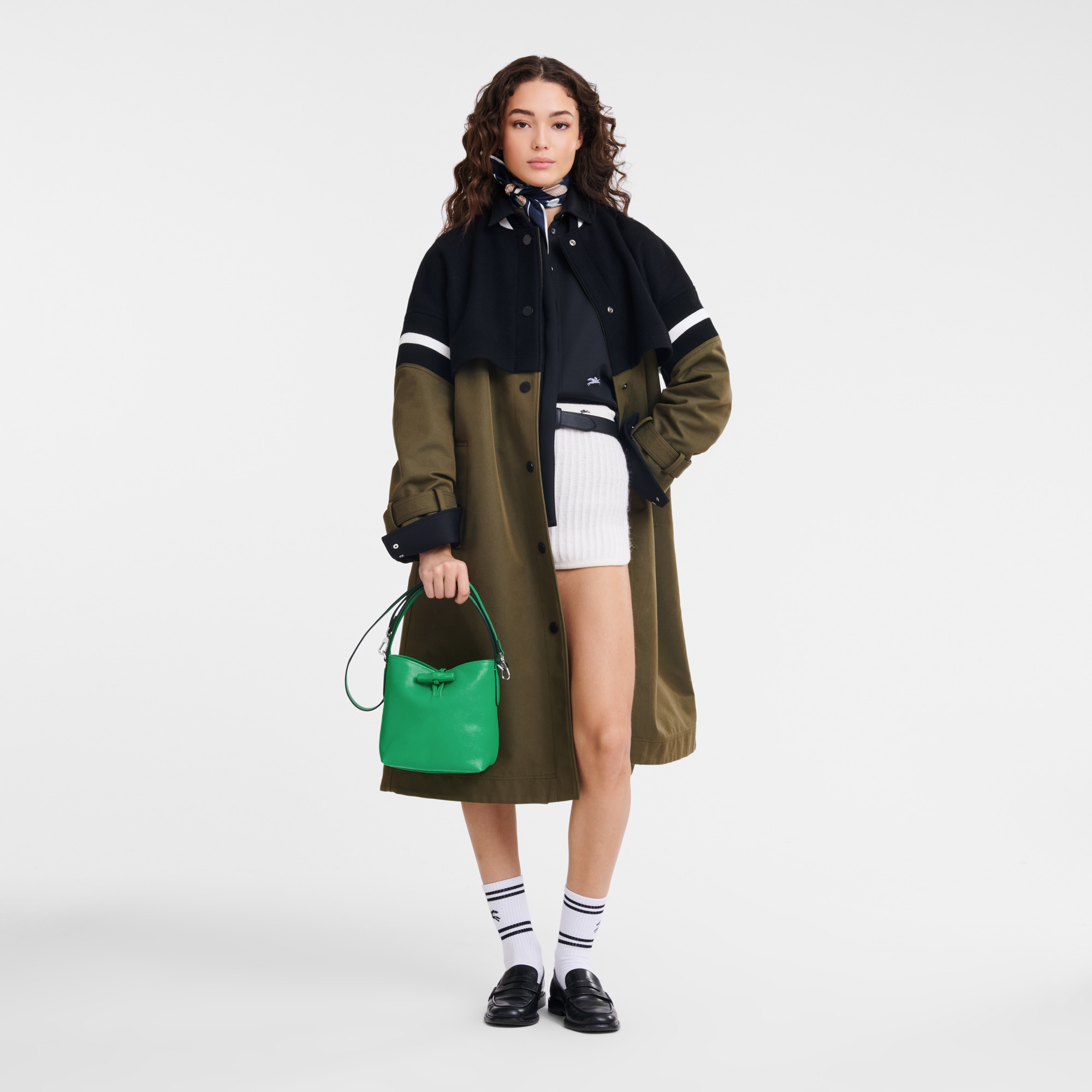 Le Roseau XS Bucket bag Green - Leather - 2
