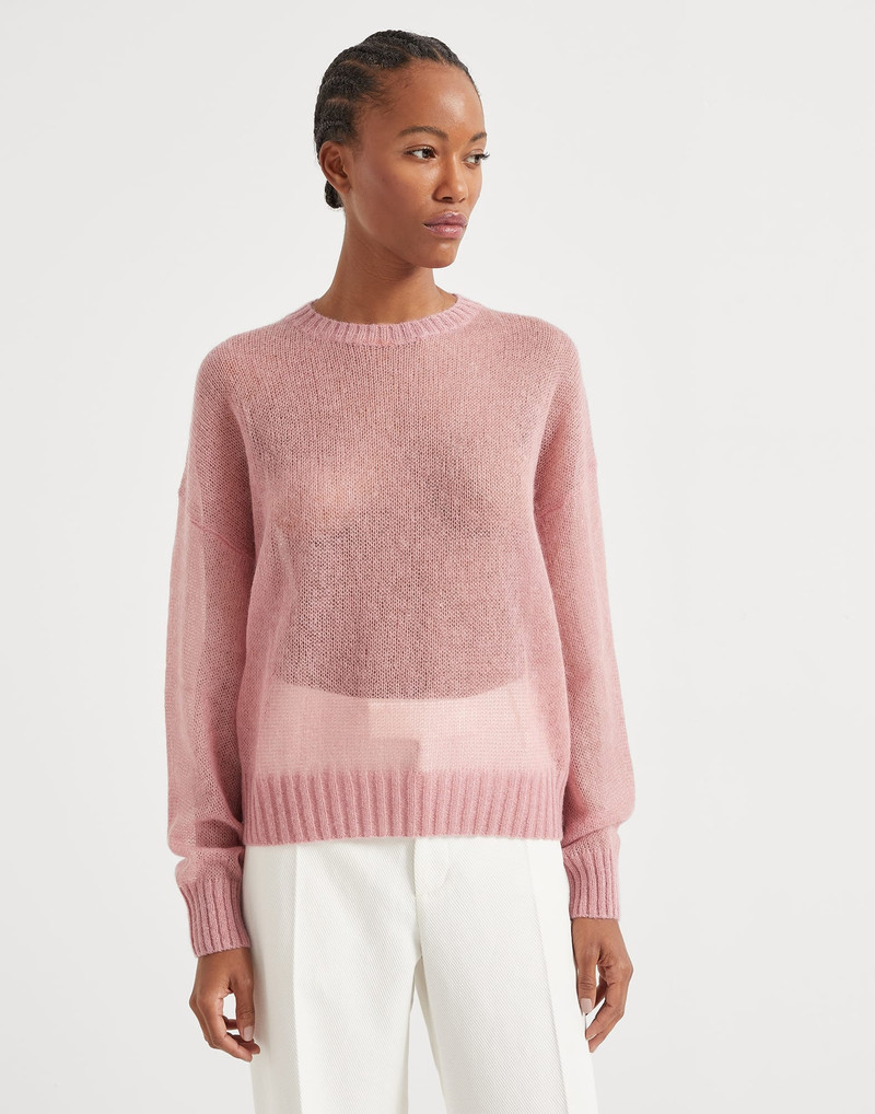 Mohair 과 wool 스웨터 와 monili 1