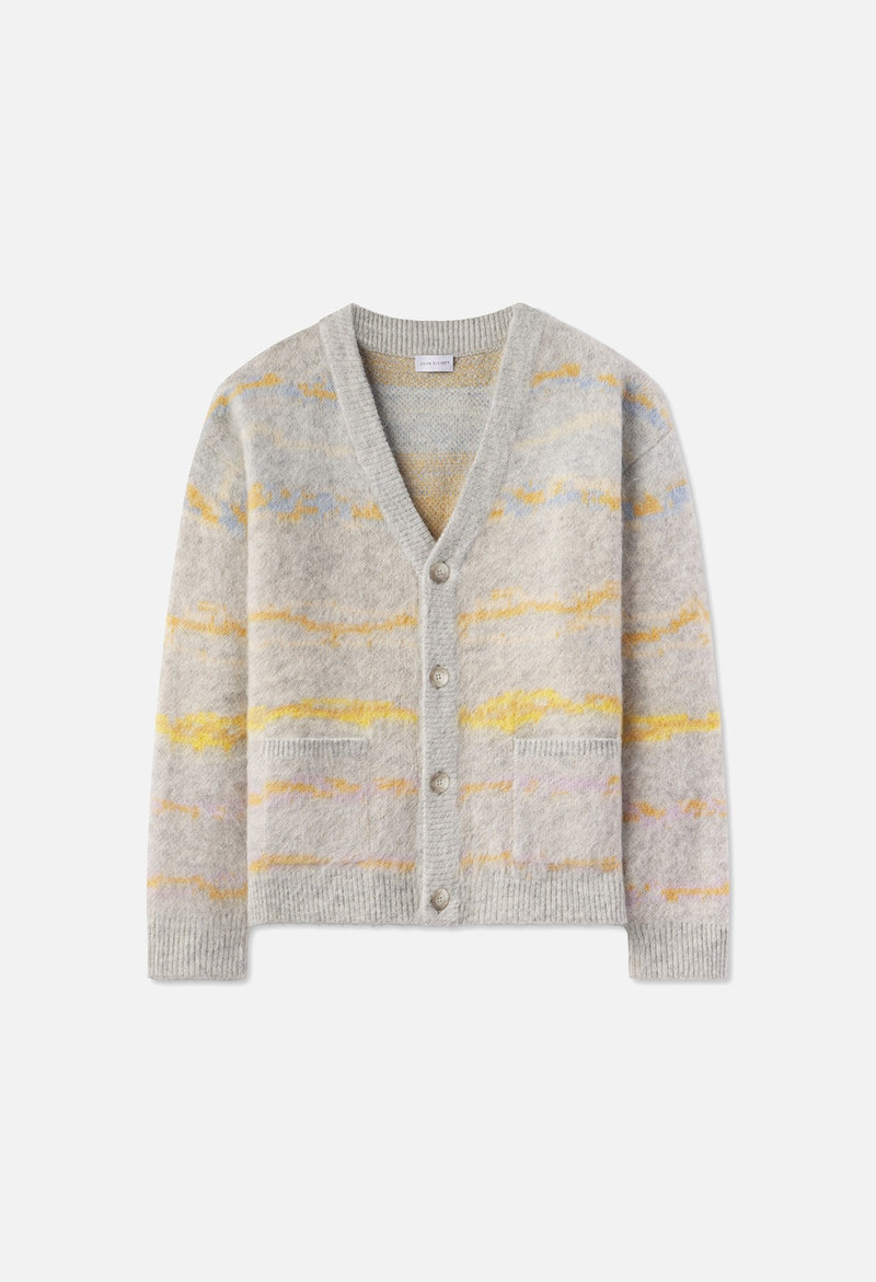 John Elliott MOHAIR JACQUARD CARDIGAN outlook