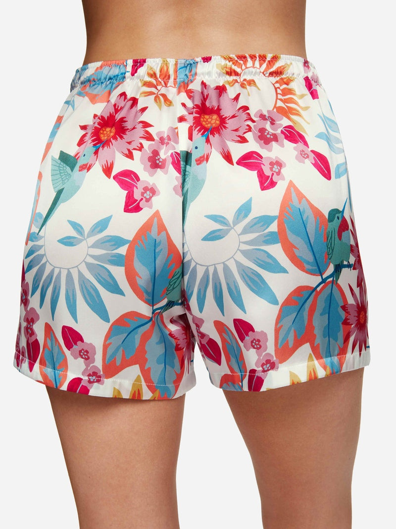 Women's Short Cami Pyjamas Brindisi 87 Silk Satin White 6