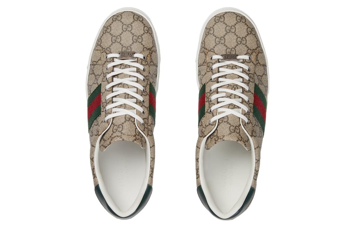 Gucci Ace sneaker with Web 'Beige Ebony' 760775-FACMZ-9746 - 4
