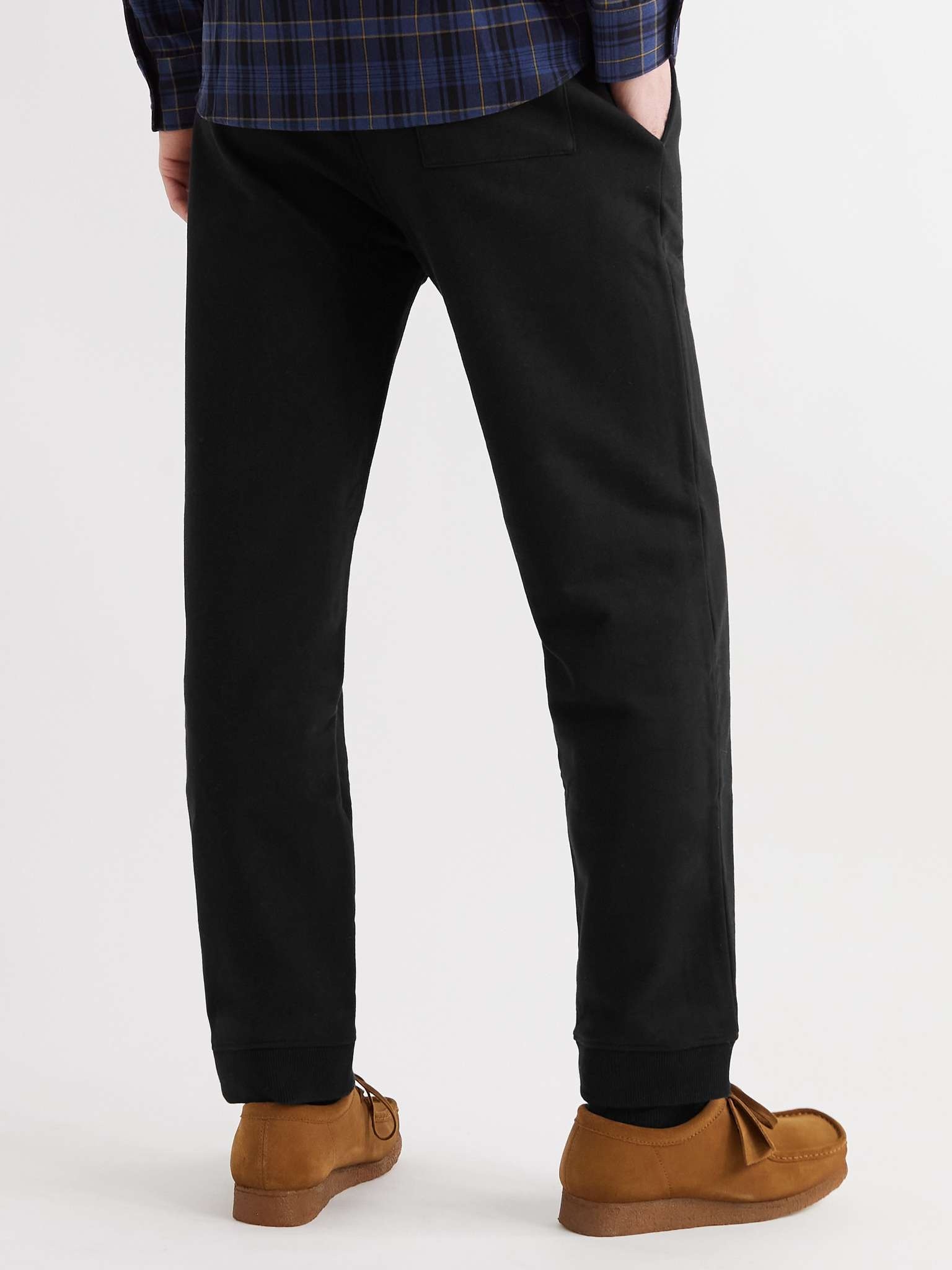 Molleton Tapered Fleece-Back Cotton-Jersey Sweatpants - 4