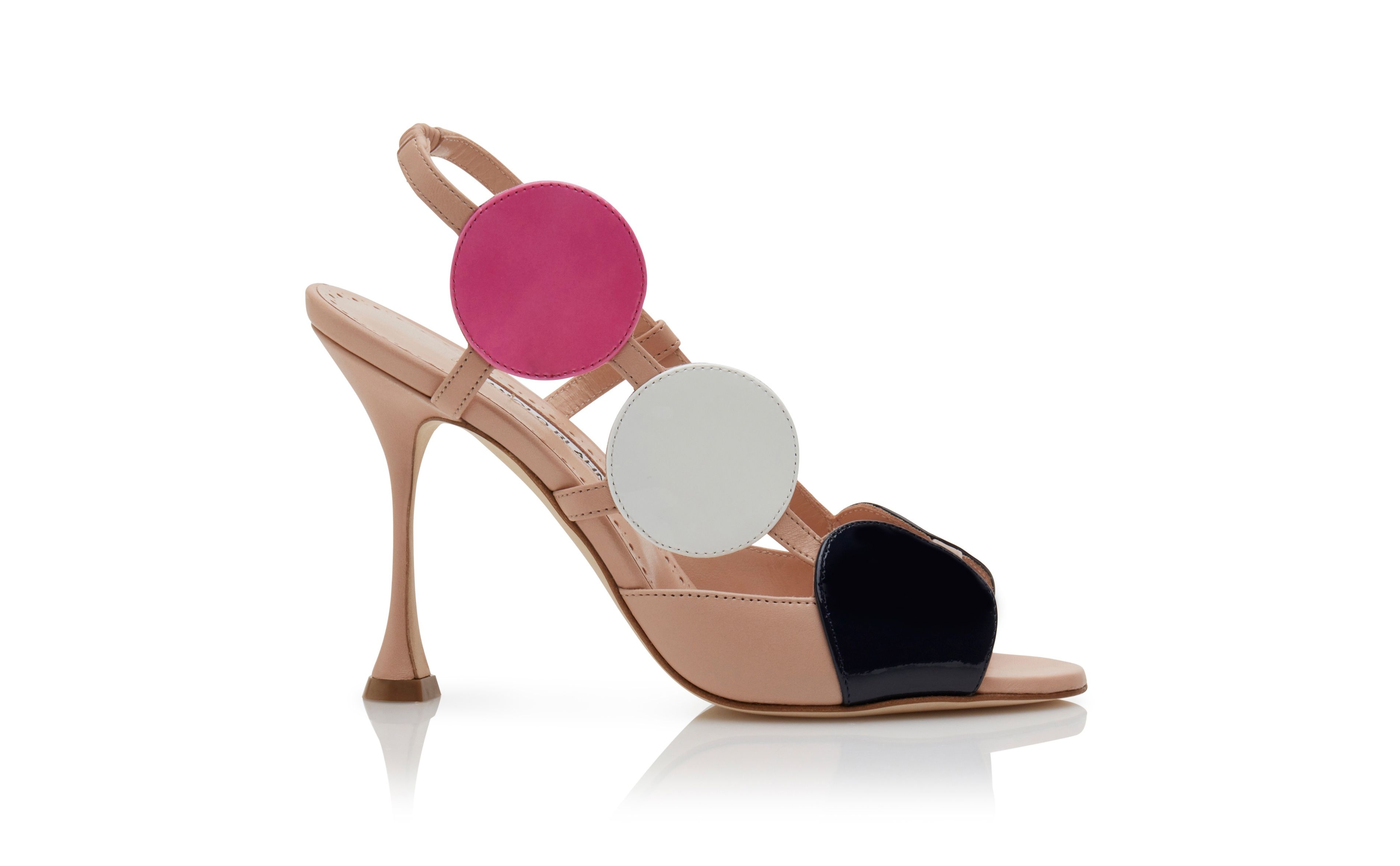 Multicoloured Nappa and Patent Leather Pumps - 1