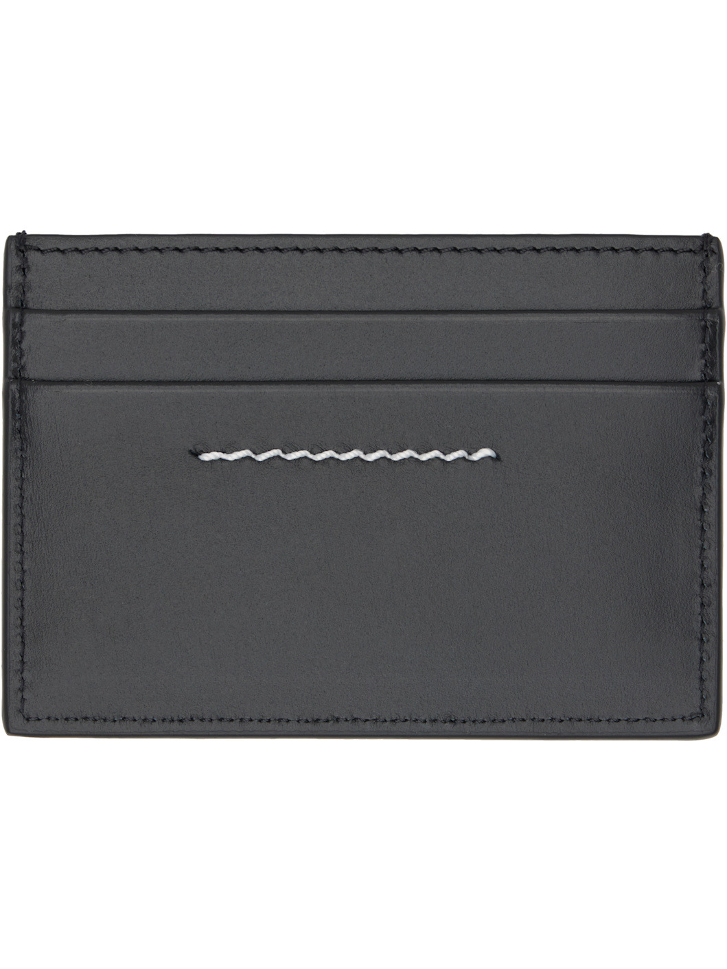 Black Leather Card Holder - 2