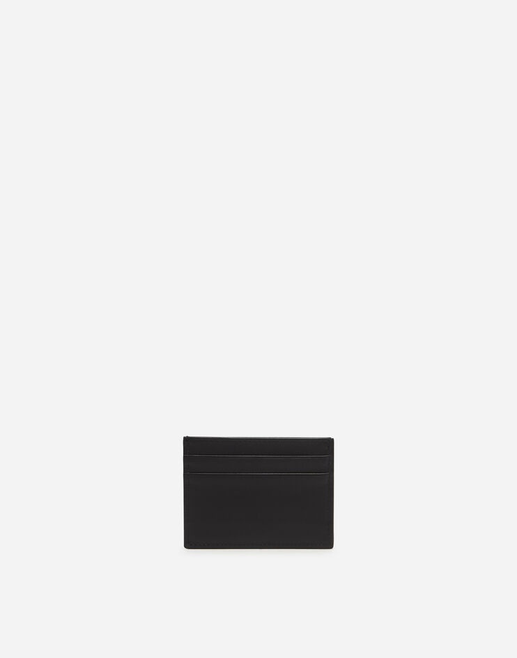 Calfskin credit card holder with heat-pressed logo - 3