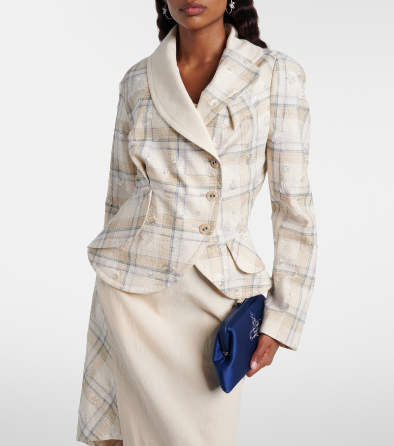 Vivienne Westwood Stormy tartan cotton-blend jacket outlook
