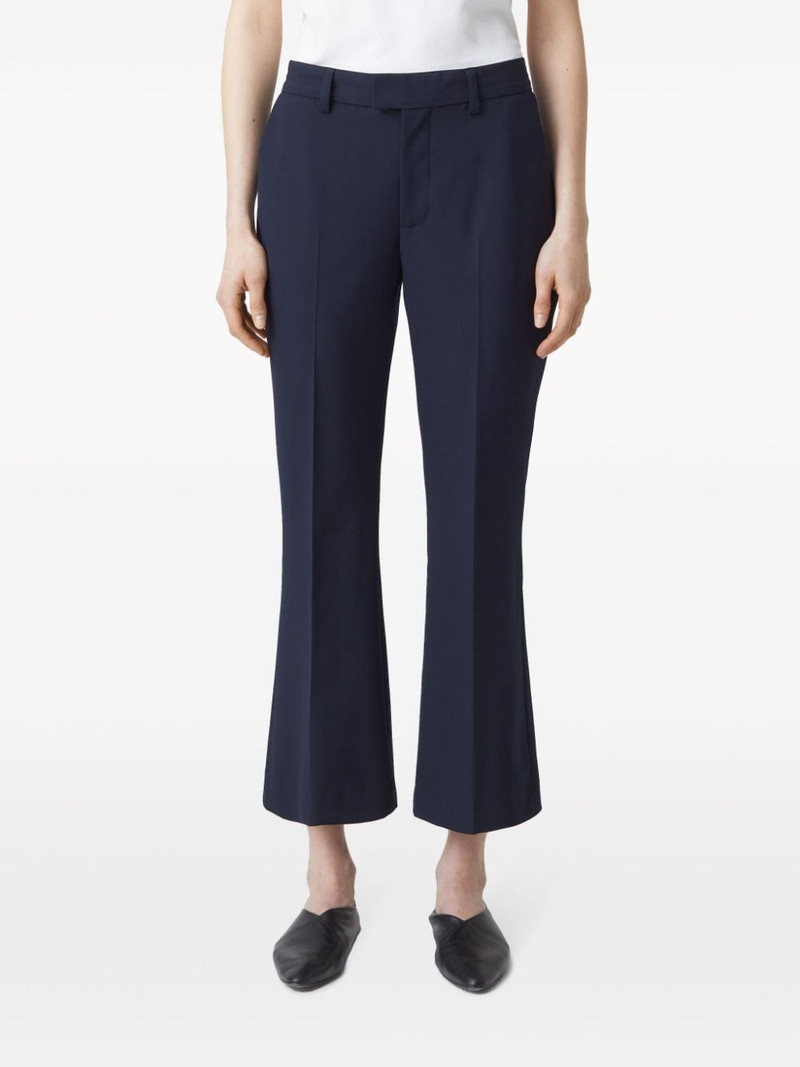 CLOSED Wharton cropped flared trousers outlook