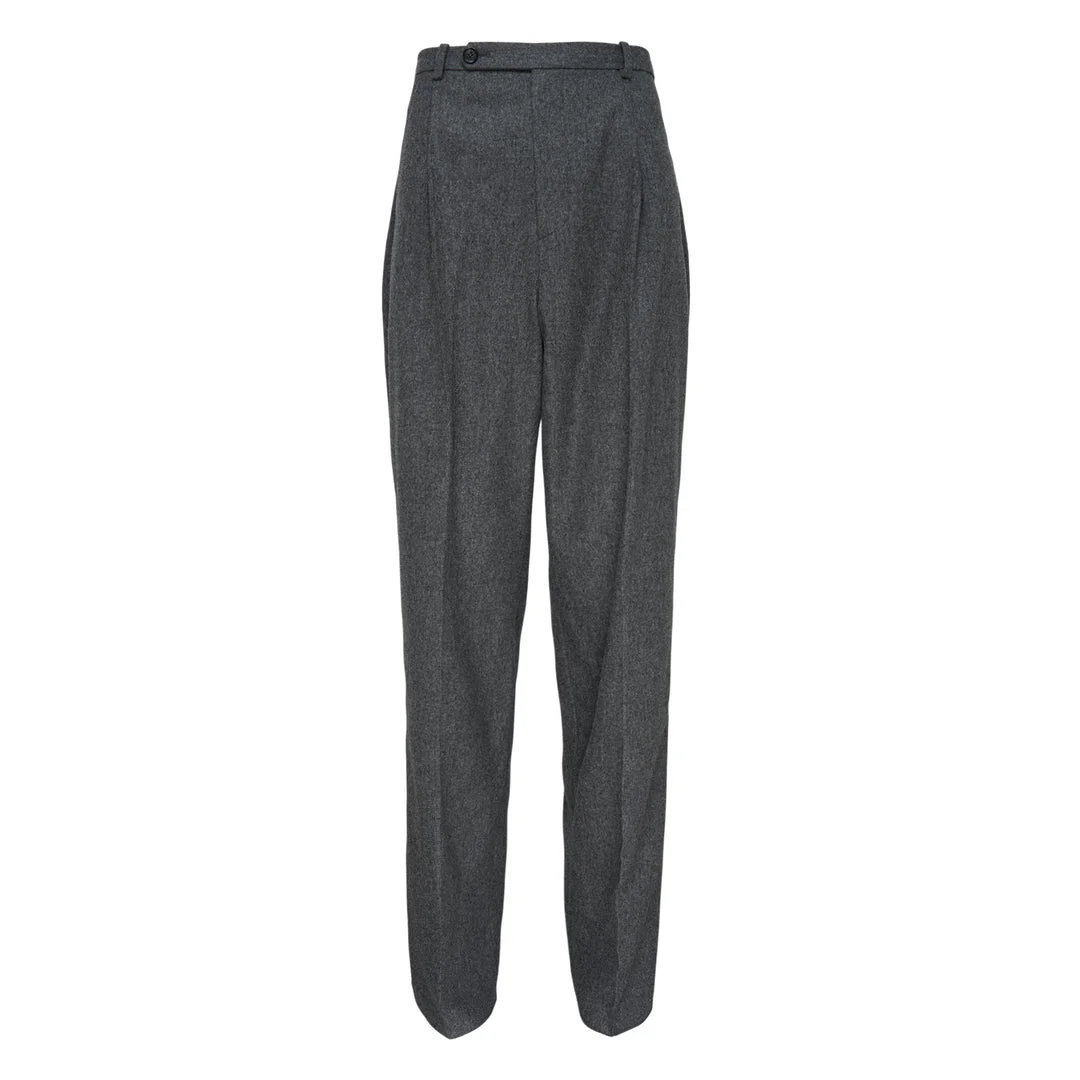 Light Merino Pleated Trousers - 1