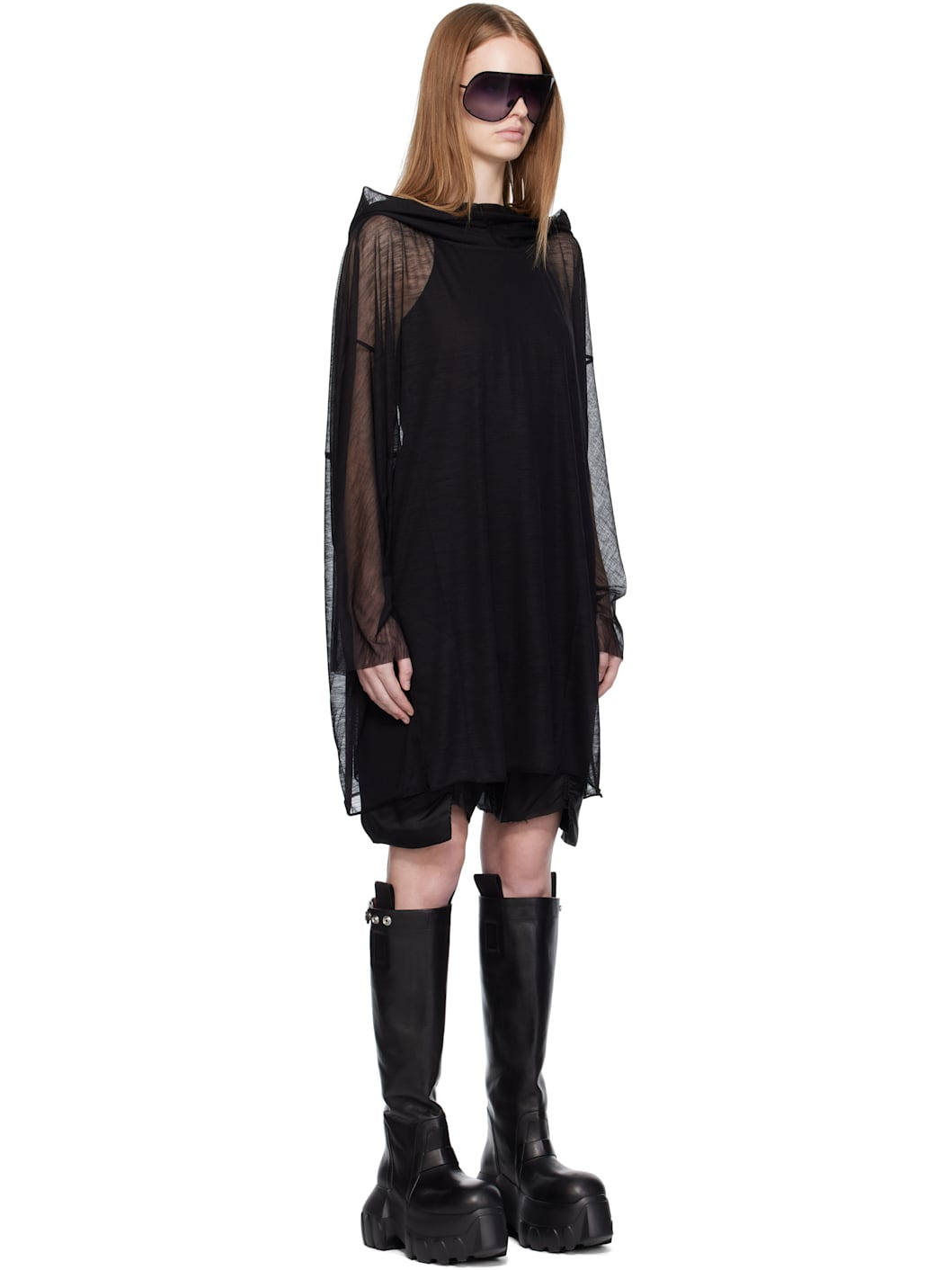 Black Concordians Hooded Tunic Hoodie - 2