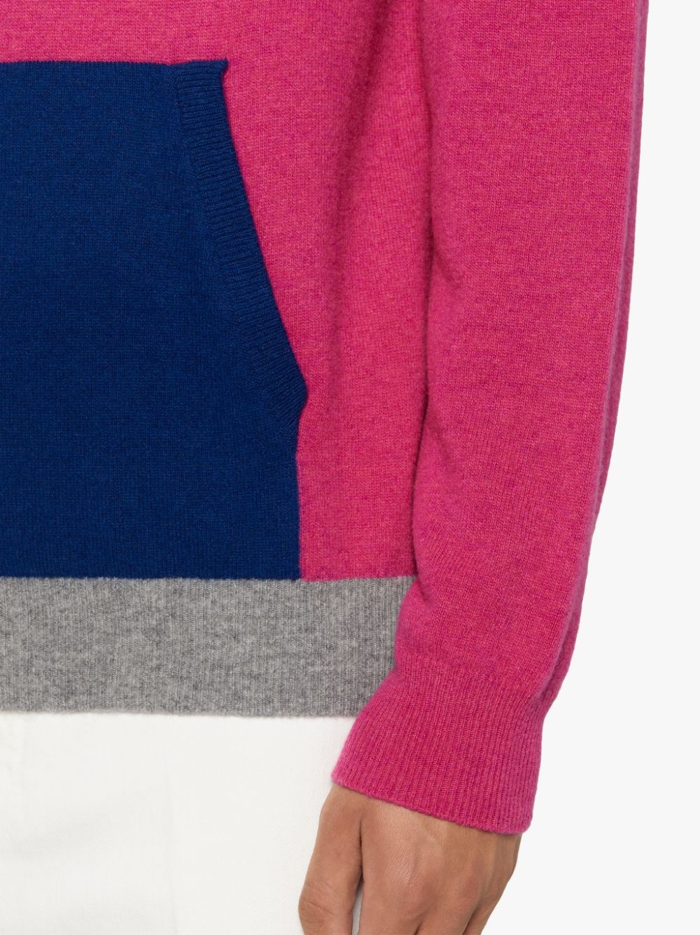 DOUBLE AGENT PINK WOOL HOODED SWEATER | GKM-201 - 6