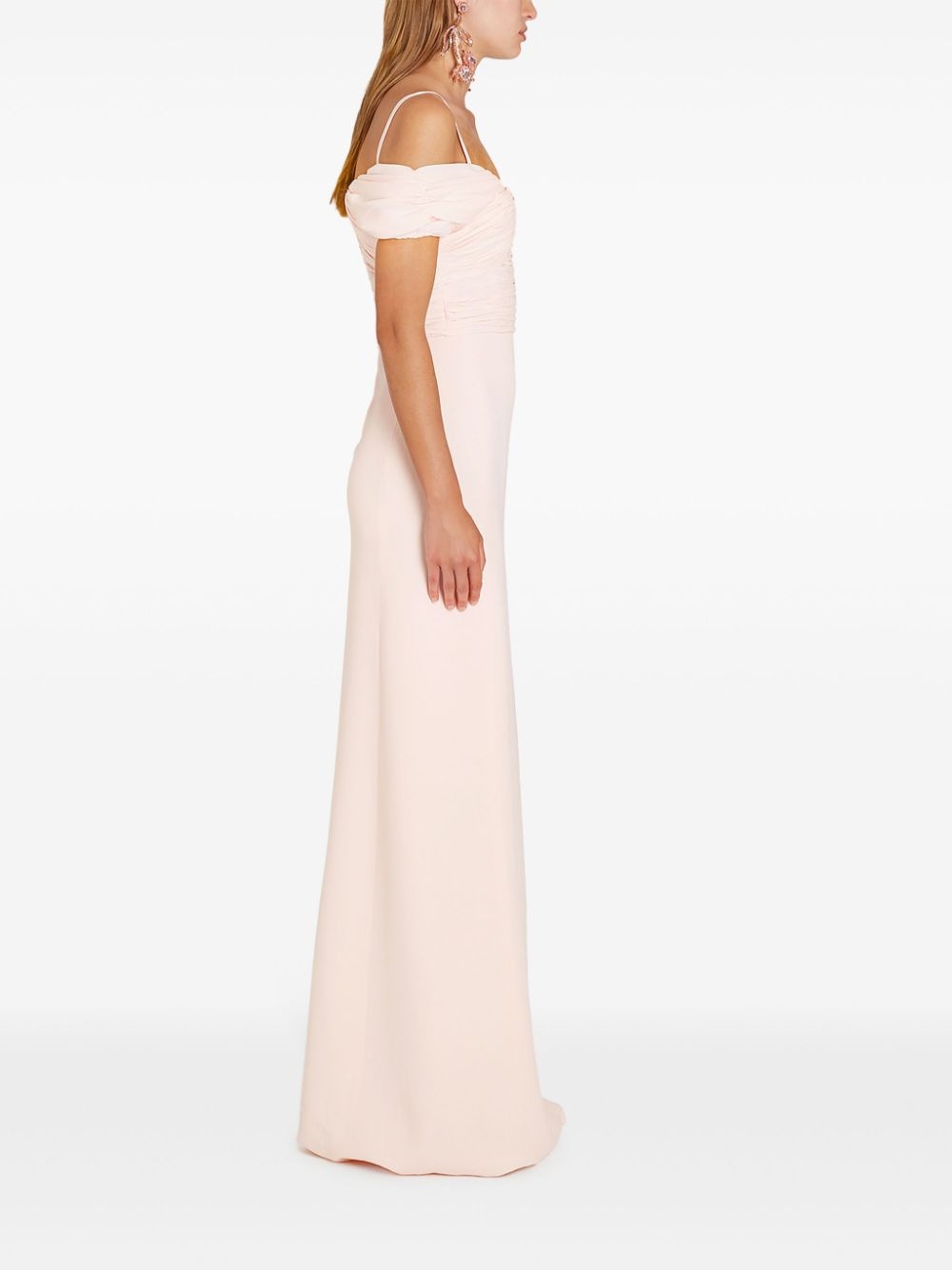 strapless long dress - 3