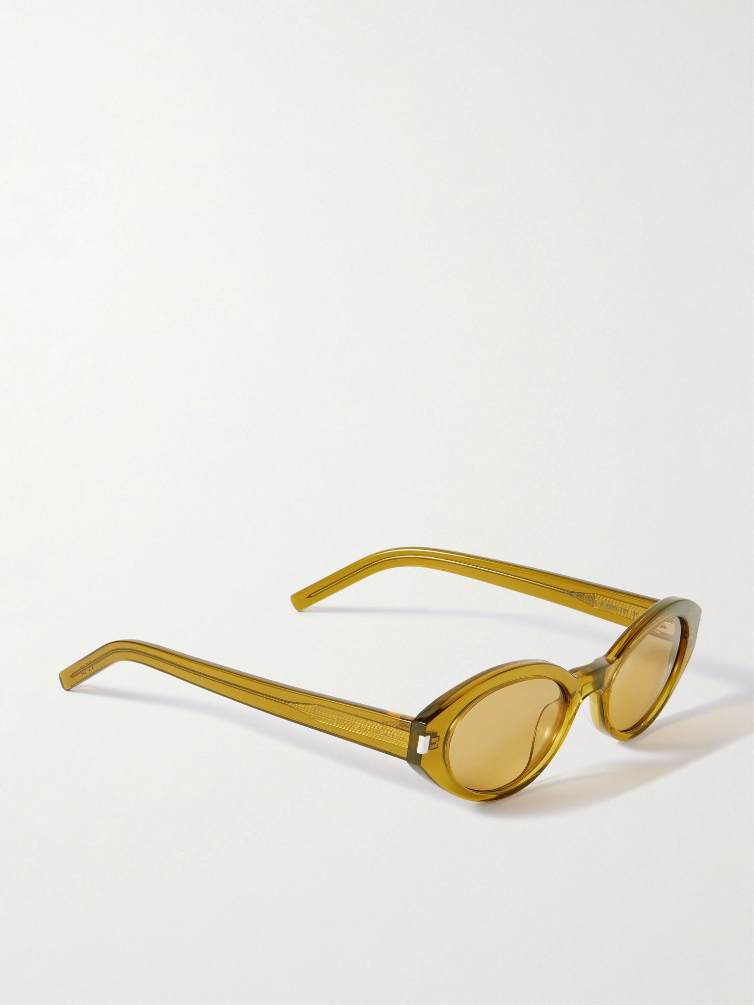 Oval-frame acetate sunglasses Green - 3