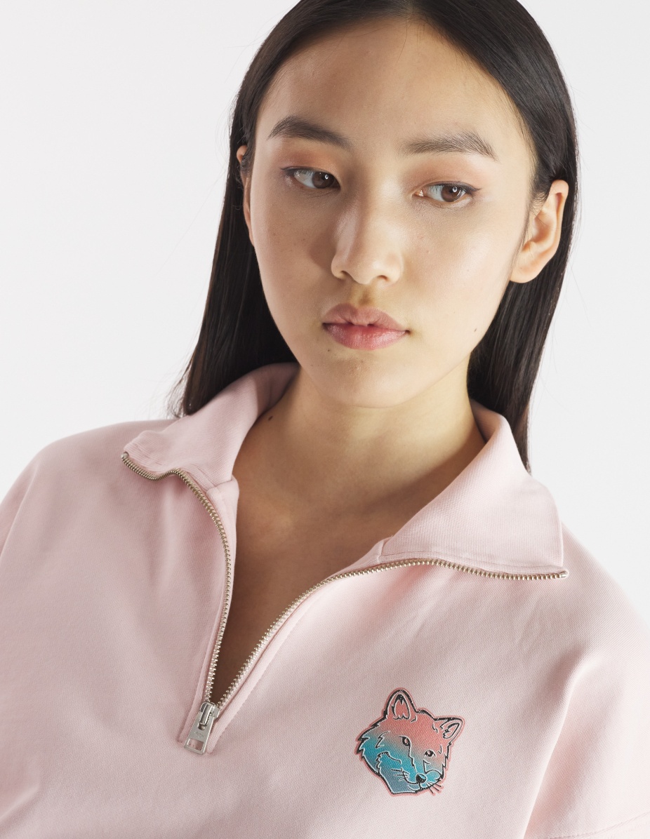 6-18 MAISON KITSUNE BEACH CLUB HALF ZIP COMFORT SWEATSHIRT - 4