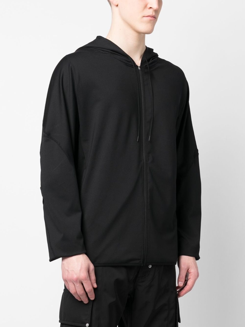 zip-up long-sleeve hoodie - 3