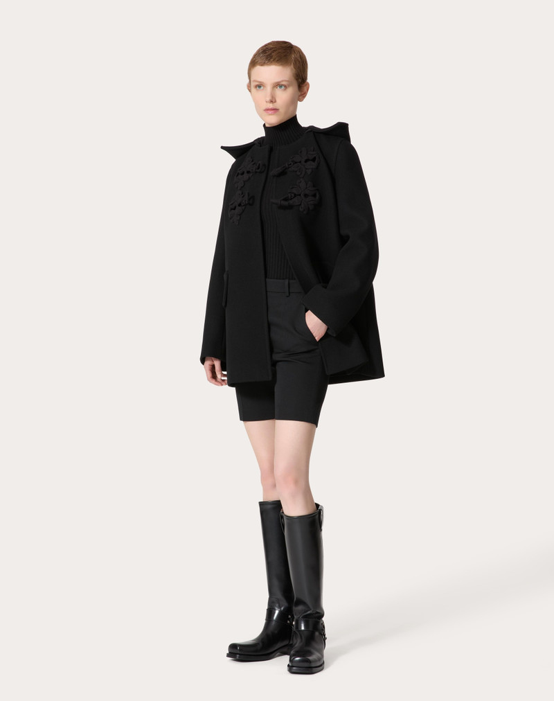 Valentino PEA COAT IN EMBROIDERED COMPACT COAT outlook