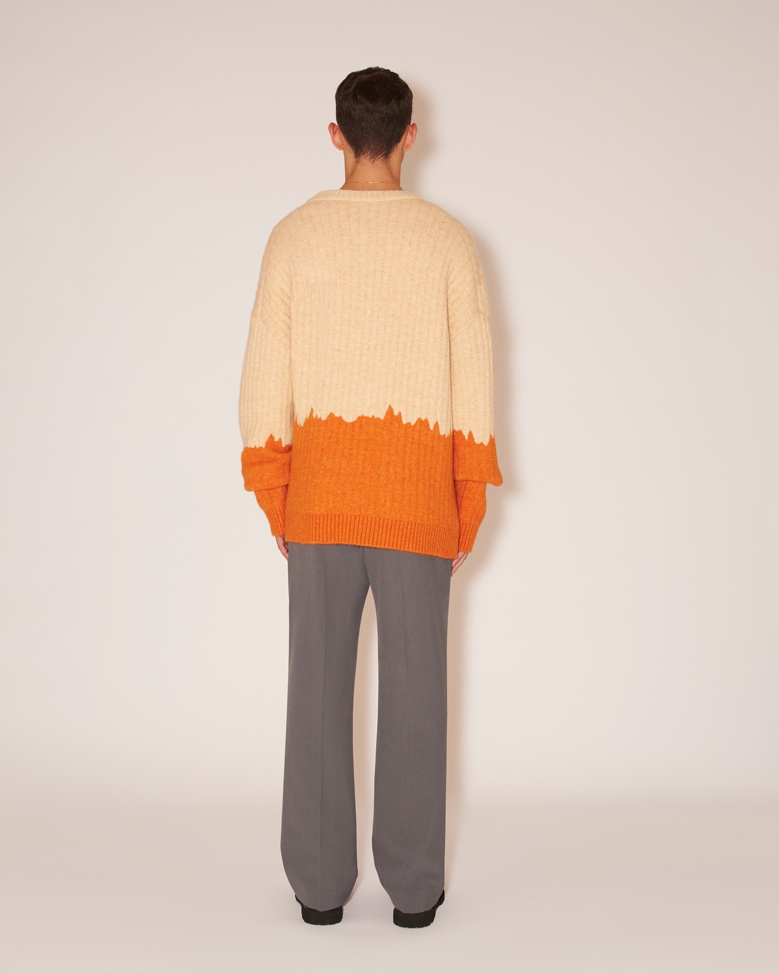 OVEO - Dip dye-effect sweater - Cream orange - 5