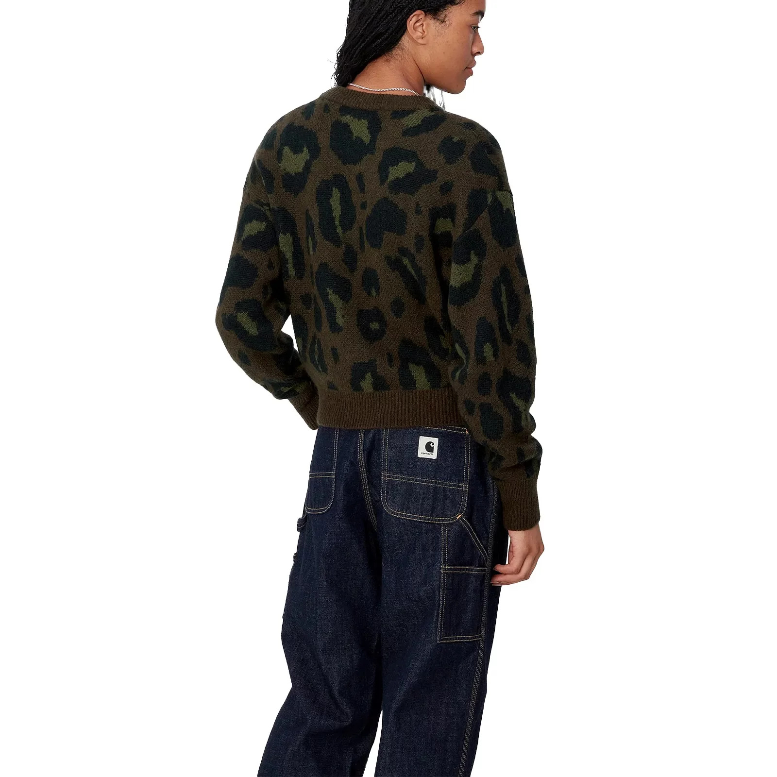 Merton Sweater Camo Leo Jaquard "Tamarind" - 2