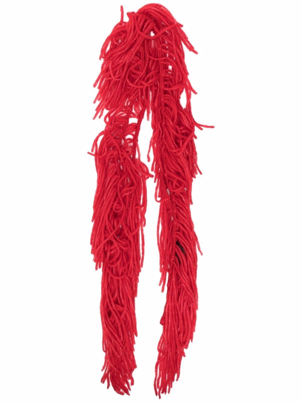 Rainbow Mountain fringed scarf - 1