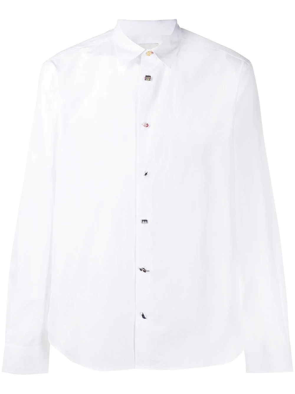 pin fastening shirt - 1