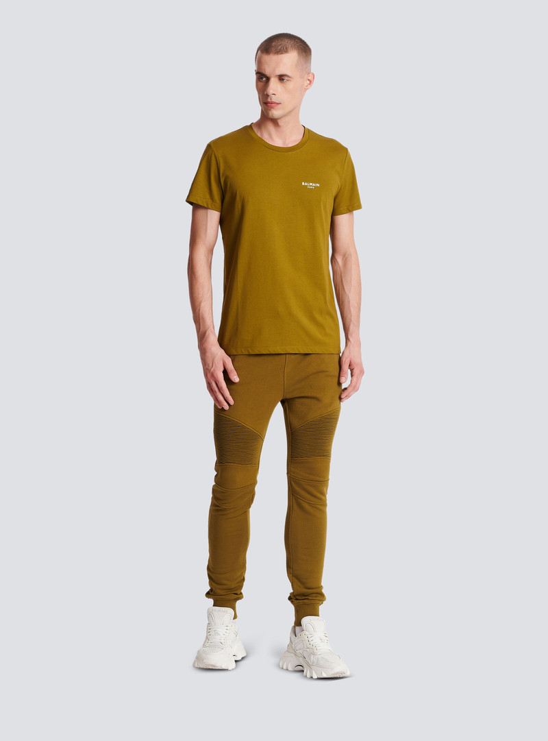 Balmain Eco-responsible cotton T-shirt with Balmain logo print outlook