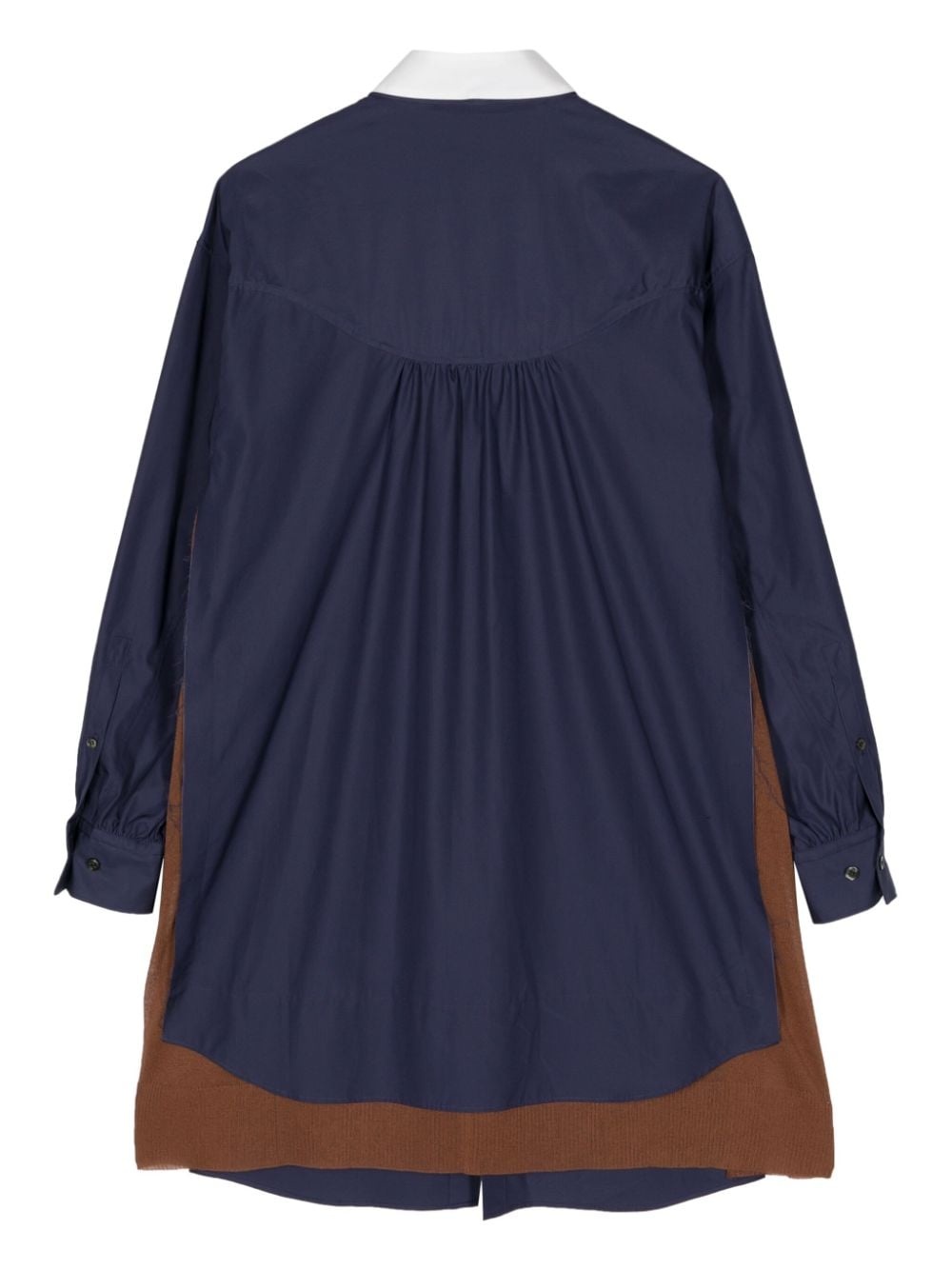 double-collar cotton shirt - 2