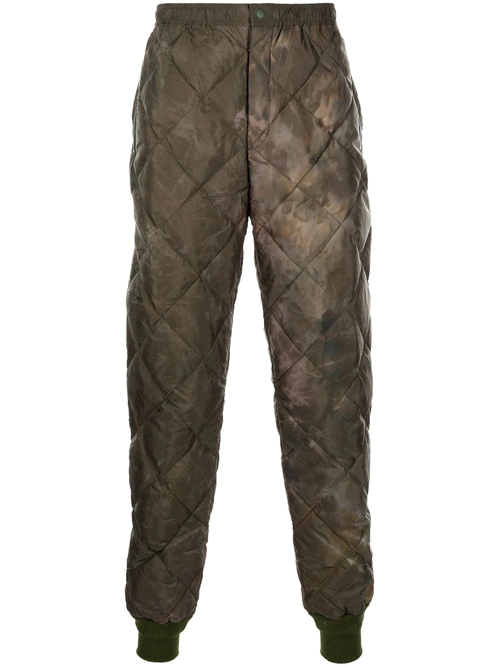 tie-dye quilted trousers - 1