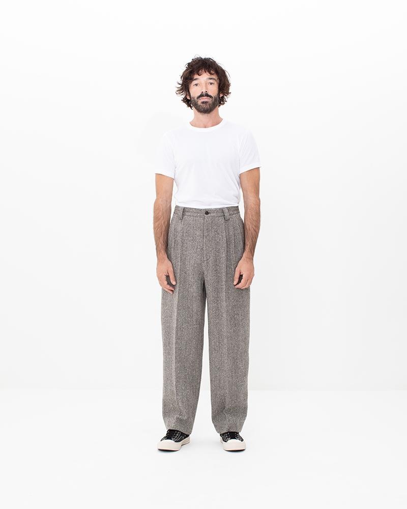 RUSSO PANTS (DONEGAL TWEED) BROWN - 3