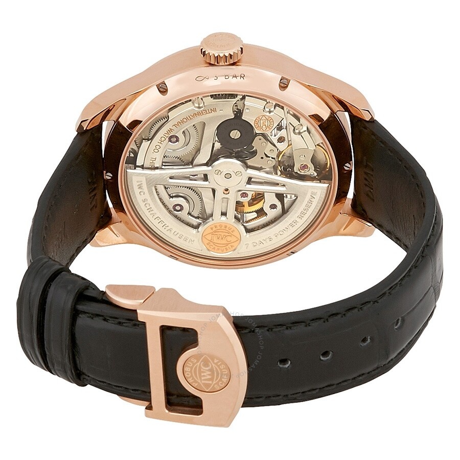 IWC Portugieser Perpetual Calendar Automatic Slate Grey 18 Kt Rose Gold Men's Watch IW503404 - 3