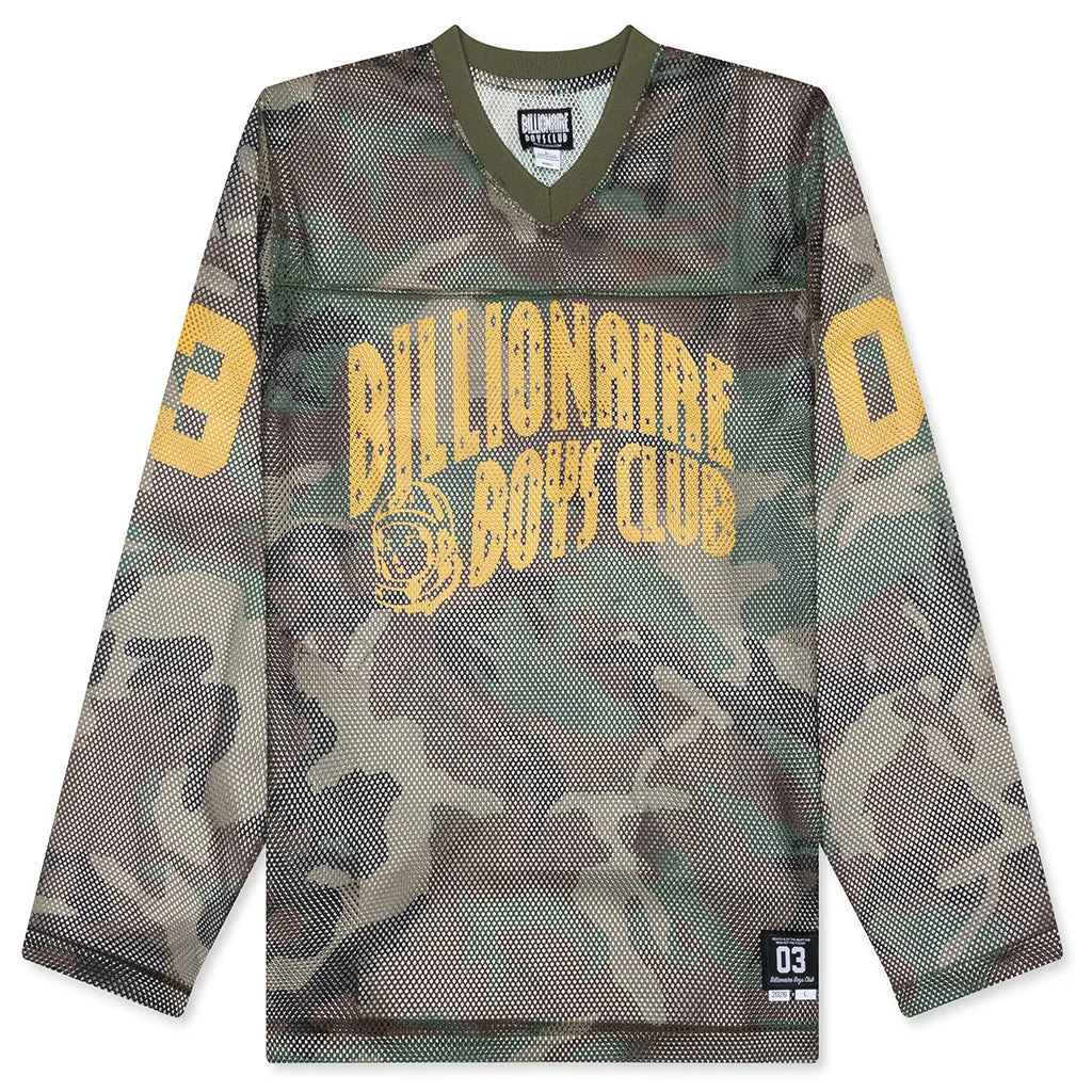 CAMO CURVE L/S JERSEY - CYPRESS - 1